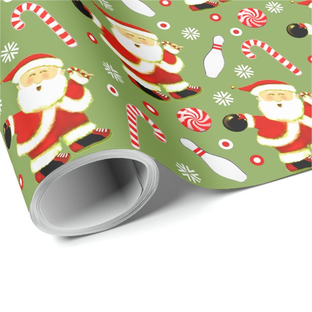 Bowling Holiday Geschenkpapier (Rolleneckpunkt)