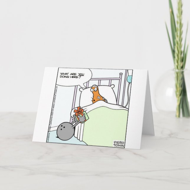 Bowling Hospital Funny T-Shirts Karten Tasse Gesch (Vorderseite)