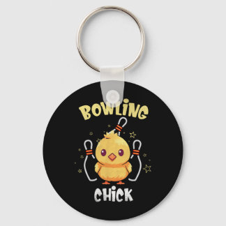 Bowling Huhn Lustiges Huhn Athlet Bowler Männer Fr Schlüsselanhänger