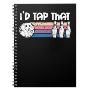 Bowling Id hat das Produkt Bowler drucken 474 Bowl Notizblock