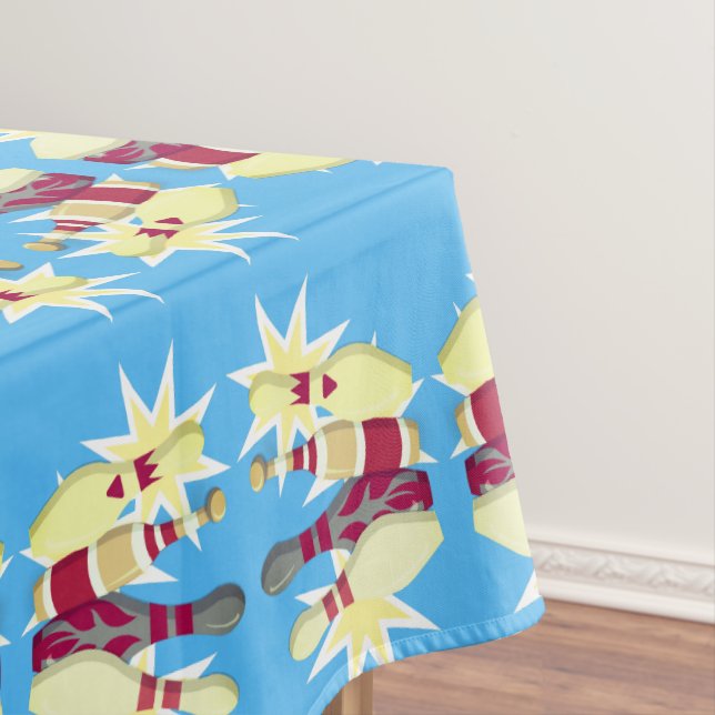 Bowling im Vintagen Stil Tischdecke (Beispiel)