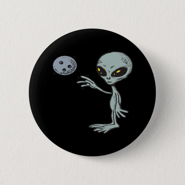 Bowling ist aus dieser Welt heraus Button (Vorderseite)
