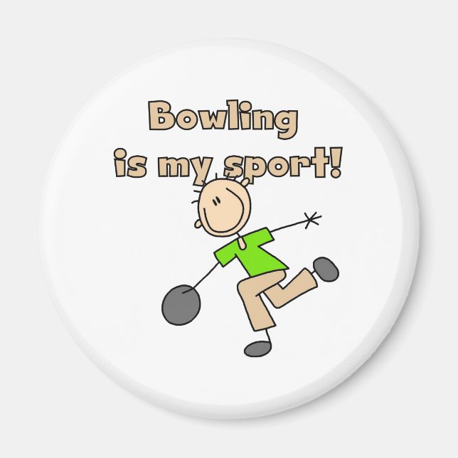 Bowling ist mein Sport Magnet (Vorne)