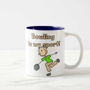 Bowling ist mein Sport Zweifarbige Tasse