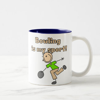 Bowling ist mein Sport Zweifarbige Tasse