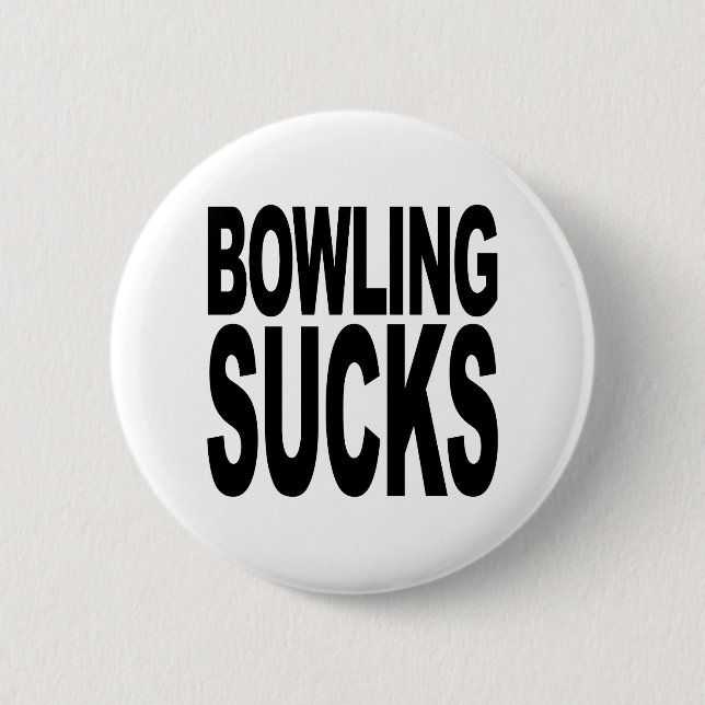Bowling ist zum Kotzen Button (Vorderseite)