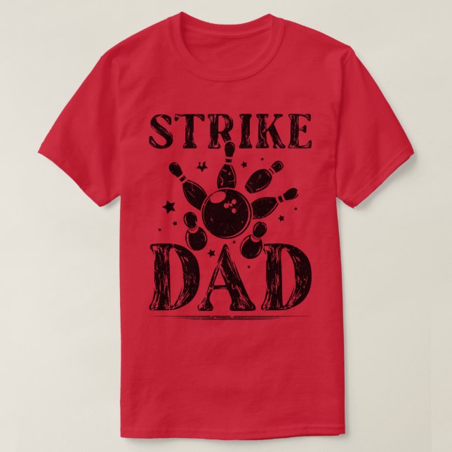 Bowling Jersey Vater Bowler Bowling Lover St T-Shirt (Design vorne)