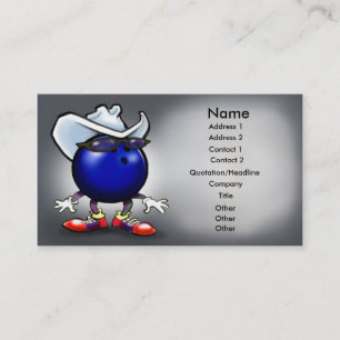 Bowling-Karte Visitenkarte