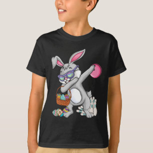 Bowling Kegel und Pins Bunny Ohr Ostereier suchen T-Shirt