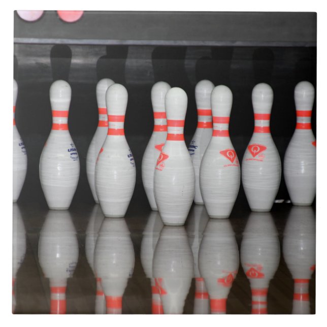 Bowling Keramik Tile Fliese (Vorderseite)