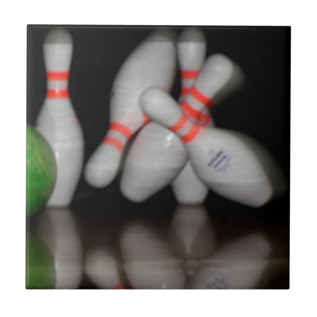 Bowling Keramik Tile Fliese (Vorderseite)