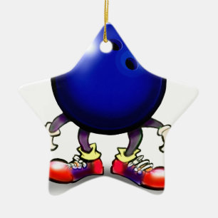 Bowling Keramikornament
