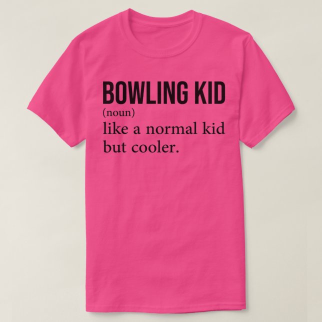Bowling Kind Geschenk T T-Shirt (Design vorne)