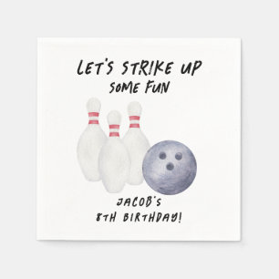 Bowling-Kindergeburtstagsfeier Serviette