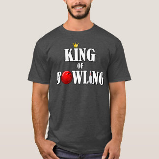 Bowling King Bowling Ball Button Bowler Bowling T T-Shirt
