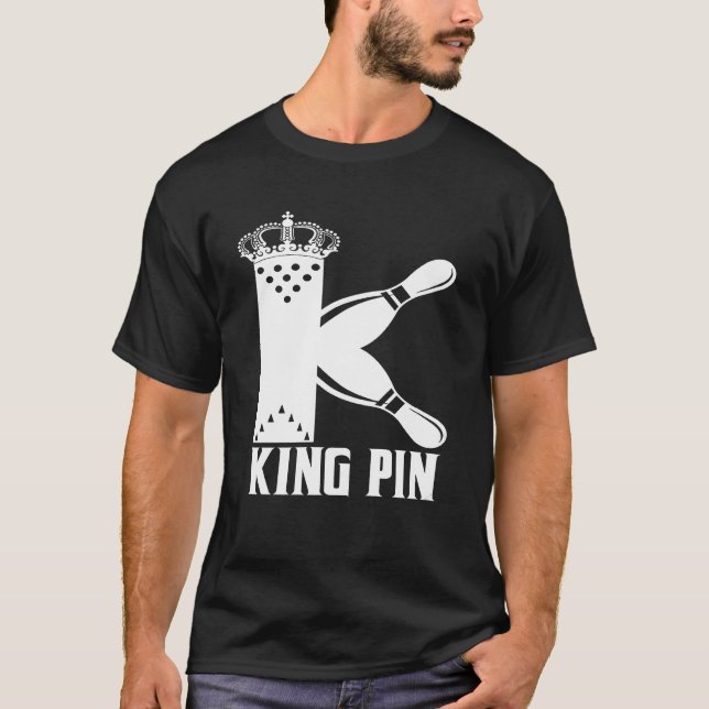 Bowling King Button T-Shirt (Vorderseite)
