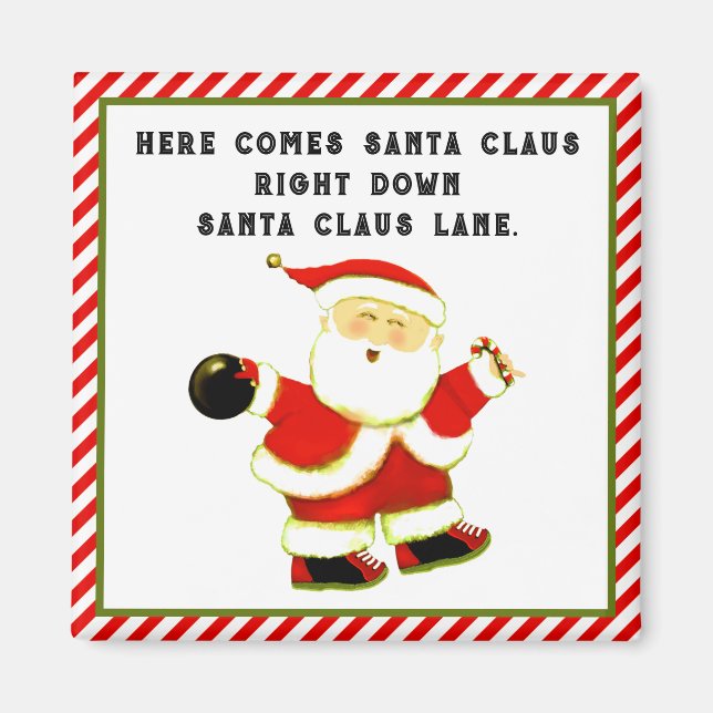 Bowling Kleine Geschenk Magnet (Vorne)