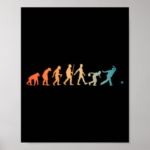 Bowling-Kunst für Männer Frauen Kinder Bowler-Novi Poster