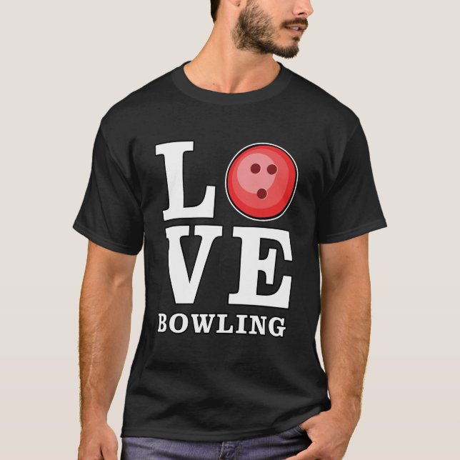 Bowling lieben T-Shirt (Vorderseite)