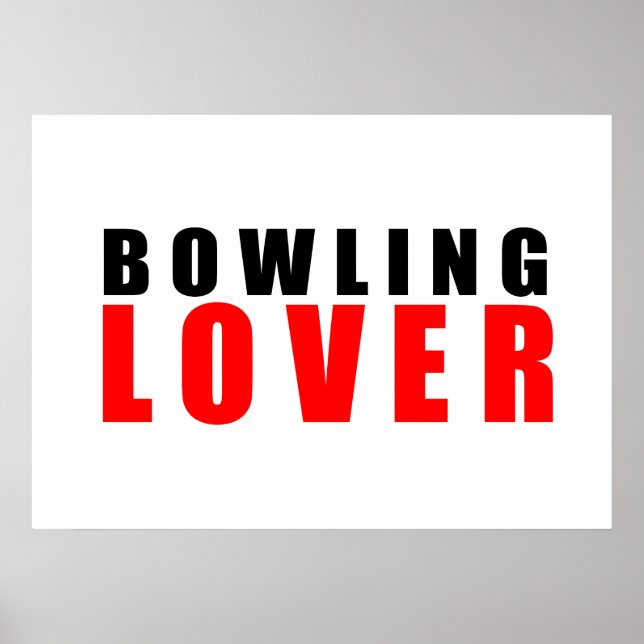 Bowling Liebhaber Poster (Vorne)