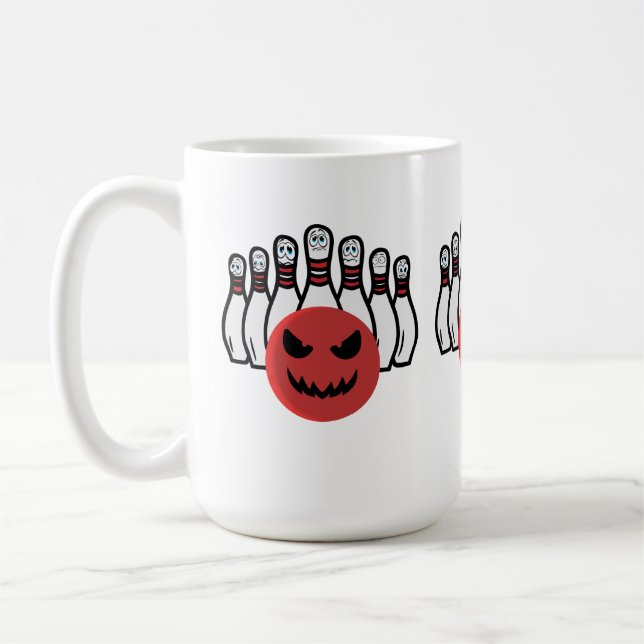 Bowling Lover für den Morgen Kaffeetasse (Links)