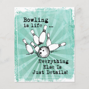 Bowling Lover Gift, Funny Bowling Player Gift Flyer