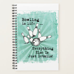 Bowling Lover Gift, Funny Bowling Player Gift Planer
