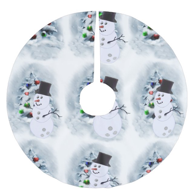 Bowling Lovers Weihnachten Polyester Weihnachtsbaumdecke (Vorderseite)