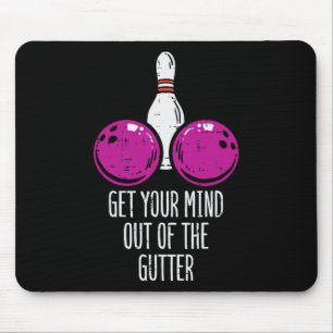 Bowling macht sich den Kopf aus dem lustigen Bowle Mousepad