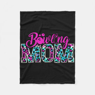 Bowling Mama Bowl Design für Bowlers Mama Mother Fleecedecke