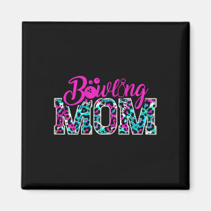 Bowling Mama Bowl Design für Bowlers Mama Mother Magnet