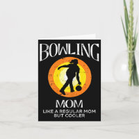 Bowling Mama Cooler Retro Mütter Tag Bowler Mommy
