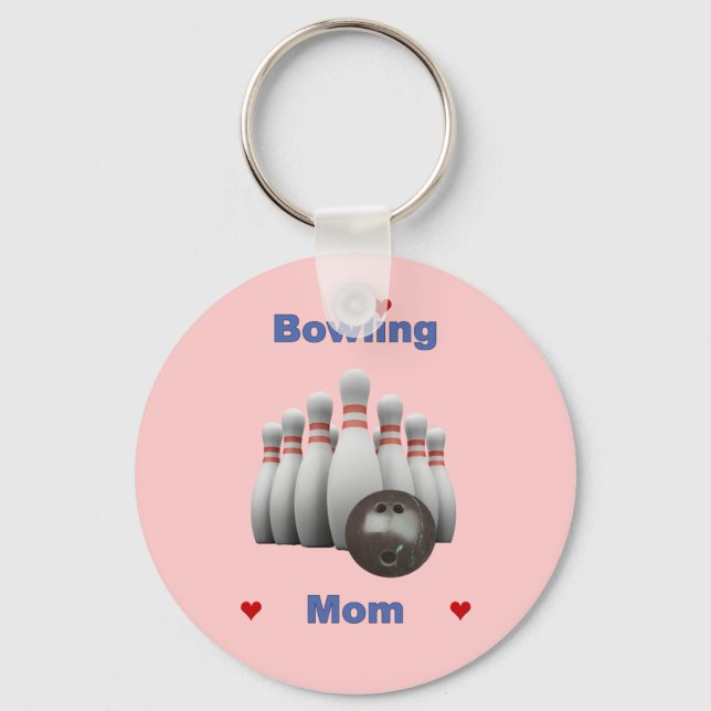 Bowling Mama Schlüsselanhänger (Vorderseite)