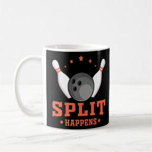 Bowling mit der Angebotsunterteilung Kaffeetasse