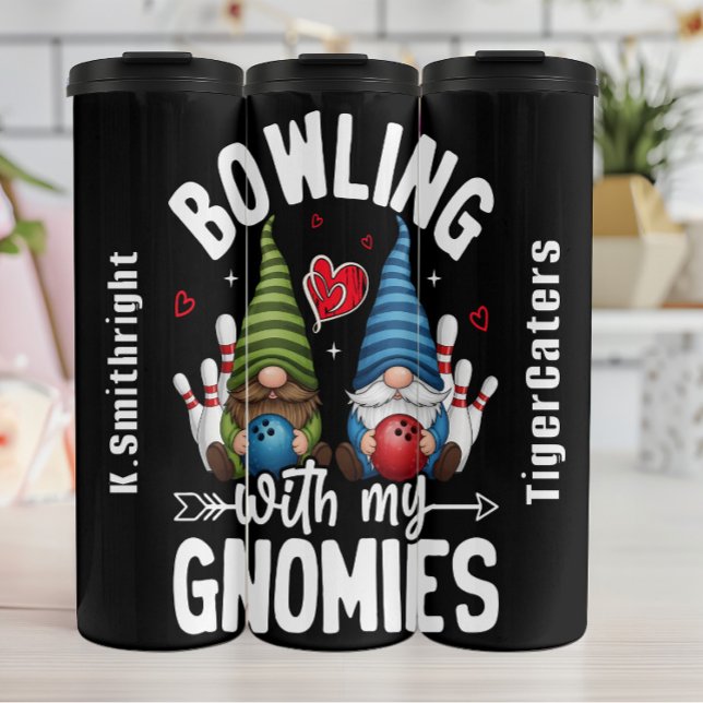 Bowling mit My Gnomies Graphic Thermosbecher (Von Creator hochgeladen)