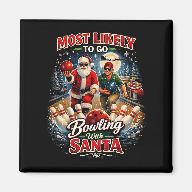 Bowling mit Santa Magnet (Vorne)