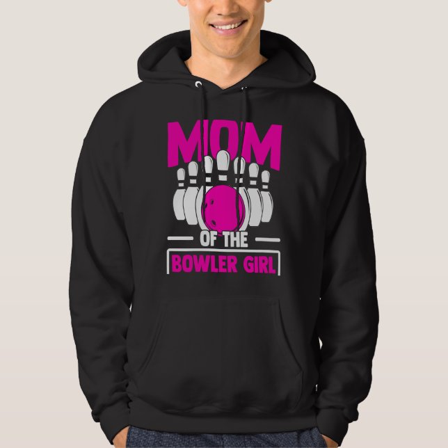 Bowling Mom Pin Bowler Strike Bowling Team Bowling Hoodie (Vorderseite)