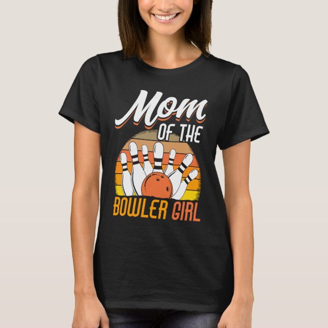 Bowling Mom Pin Bowler Strike Team Bowling Alley P T-Shirt (Vorderseite)