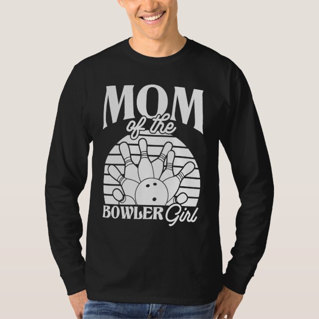 Bowling Mom Pin Bowler Strike Team Bowling Alley P T-Shirt (Vorderseite)