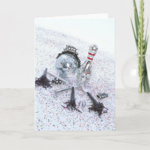 Bowling_Neujahr Feiertagskarte