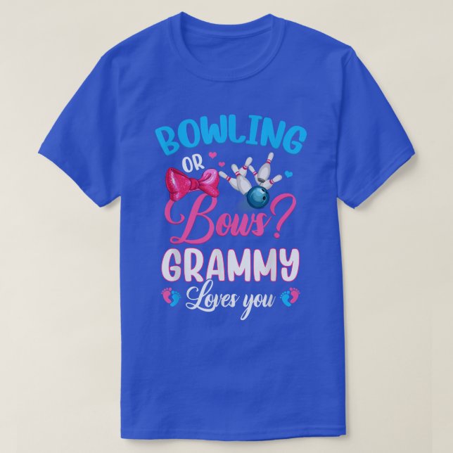 Bowling oder Bows GRAMMY Lieben Sie Geschlecht off T-Shirt (Design vorne)