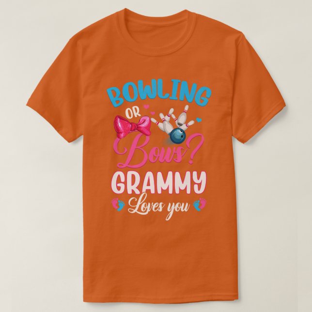 Bowling oder Bows GRAMMY Lieben Sie Geschlecht off T-Shirt (Design vorne)