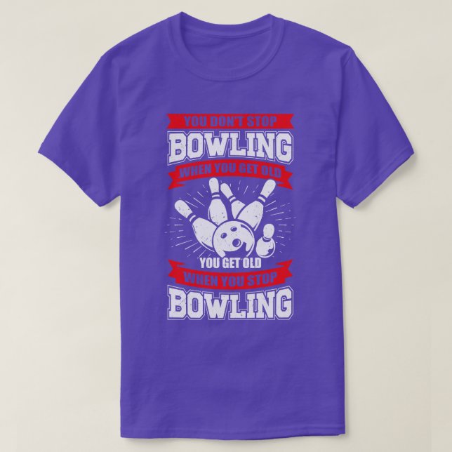 Bowling Old Man Grandpa Bowler Großvater Geschenk T-Shirt (Design vorne)