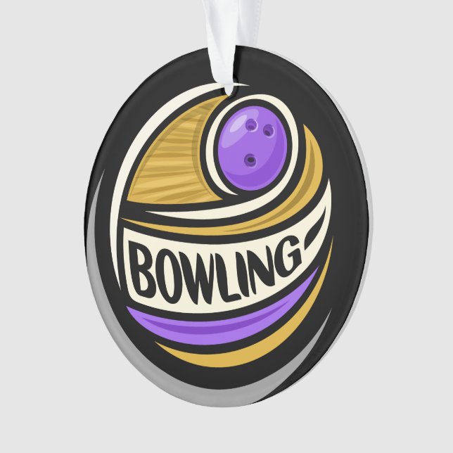 Bowling Ornament (Vorderseite)