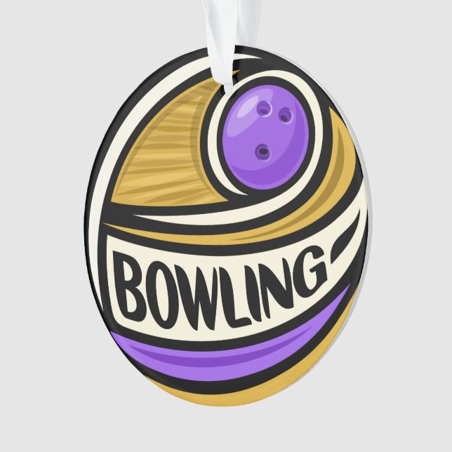 Bowling Ornament (Vorderseite)