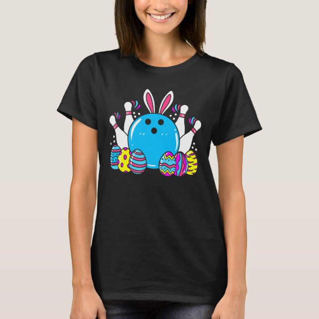 Bowling Ostereier Bunny Egg 2020 für Kinder Jungen T-Shirt (Vorderseite)