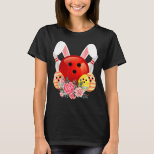 Bowling Osterhaser Ei 2022 Kaninchenpass Blume T-Shirt