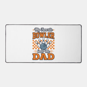 Bowling Papa Shirt Mein Lieblingsbowler nennt mich Schreibtischunterlage