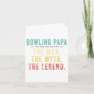 Bowling Papa Vatertagsgeschenk  Karte