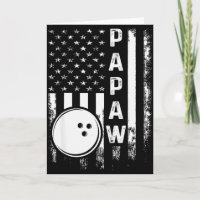 Bowling Papaw Amerikanische Flagge Vintage Weihnac